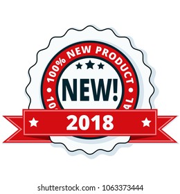 New Product 2018 label illustration