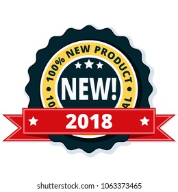 New Product 2018 label illustration
