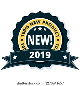 New Product 2019 label illustration