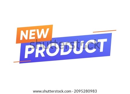 New product announce badge vector design 