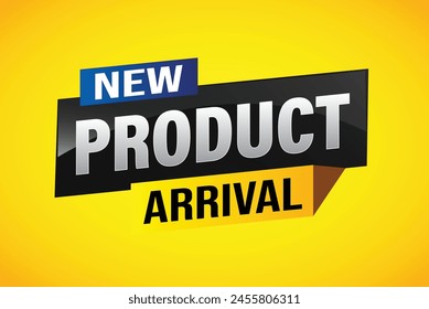 New product arrival tag icon logo sign symbol Banner design template for marketing. Special offer promotion retail. background banner modern graphic design for advertising store shop, online store

