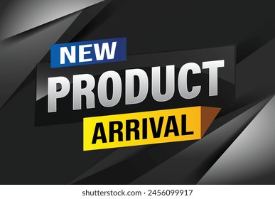 New product arrival tag icon logo sign symbol Banner design template for marketing. Special offer promotion retail. background banner modern graphic design for advertising store shop, online store

