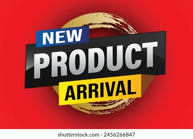 New product arrival tag icon logo sign symbol Banner design template for marketing. Special offer promotion retail. background banner modern graphic design for advertising store shop, online store

