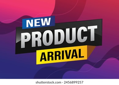 New product arrival tag icon logo sign symbol Banner design template for marketing. Special offer promotion retail. background banner modern graphic design for advertising store shop, online store
