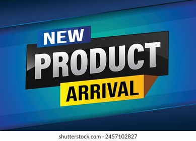 New product arrival tag icon logo sign symbol Banner design template for marketing. Special offer promotion retail. background banner modern graphic design for advertising store shop, online store

