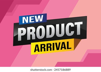 New product arrival tag icon logo sign symbol Banner design template for marketing. Special offer promotion retail. background banner modern graphic design for advertising store shop, online store

