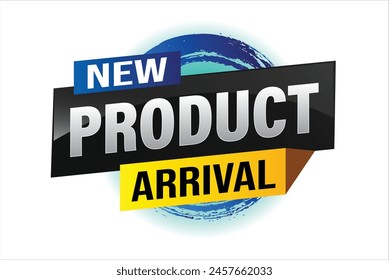 New product arrival tag icon logo sign symbol Banner design template for marketing. Special offer promotion retail. background banner modern graphic design for advertising store shop, online store

