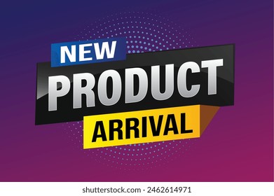 New product arrival tag icon logo sign symbol Banner design template for marketing. Special offer promotion retail. background banner modern graphic design for advertising store shop, online store

