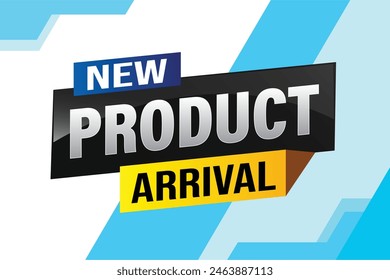 New product arrival tag icon logo sign symbol Banner design template for marketing. Special offer promotion retail. background banner modern graphic design for advertising store shop, online store

