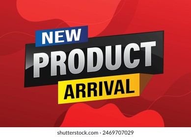 New product arrival tag icon logo sign symbol Banner design template for marketing. Special offer promotion retail. background banner modern graphic design for advertising store shop, online store

