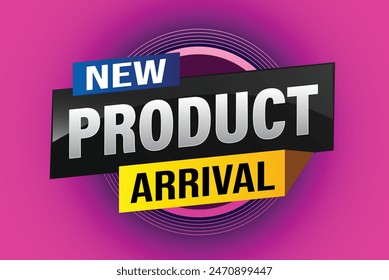 New product arrival tag icon logo sign symbol Banner design template for marketing. Special offer promotion retail. background banner modern graphic design for advertising store shop, online store

