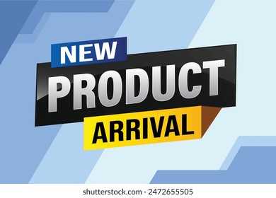 New product arrival tag icon logo sign symbol Banner design template for marketing. Special offer promotion retail. background banner modern graphic design for advertising store shop, online store

