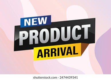 New product arrival tag icon logo sign symbol Banner design template for marketing. Special offer promotion retail. background banner modern graphic design for advertising store shop, online store

