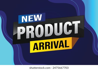 New product arrival tag icon logo sign symbol Banner design template for marketing. Special offer promotion retail. background banner modern graphic design for advertising store shop, online store

