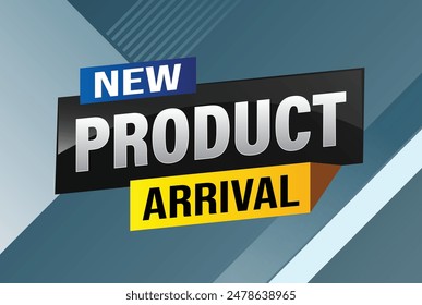 New product arrival tag icon logo sign symbol Banner design template for marketing. Special offer promotion retail. background banner modern graphic design for advertising store shop, online store

