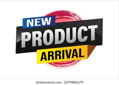 New product arrival tag icon logo sign symbol Banner design template for marketing. Special offer promotion retail. background banner modern graphic design for advertising store shop, online store

