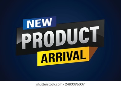 New product arrival tag icon logo sign symbol Banner design template for marketing. Special offer promotion retail. background banner modern graphic design for advertising store shop, online store

