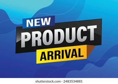 New product arrival tag icon logo sign symbol Banner design template for marketing. Special offer promotion retail. background banner modern graphic design for advertising store shop, online store

