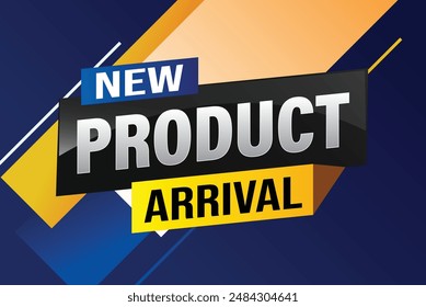 New product arrival tag icon logo sign symbol Banner design template for marketing. Special offer promotion retail. background banner modern graphic design for advertising store shop, online store

