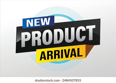 New product arrival tag icon logo sign symbol Banner design template for marketing. Special offer promotion retail. background banner modern graphic design for advertising store shop, online store

