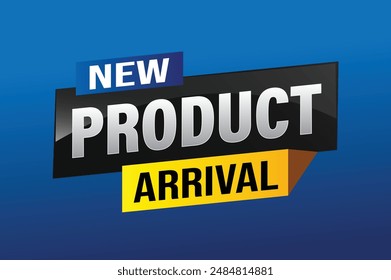 New product arrival tag icon logo sign symbol Banner design template for marketing. Special offer promotion retail. background banner modern graphic design for advertising store shop, online store

