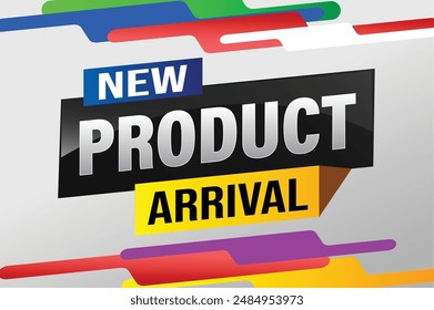 New product arrival tag icon logo sign symbol Banner design template for marketing. Special offer promotion retail. background banner modern graphic design for advertising store shop, online store

