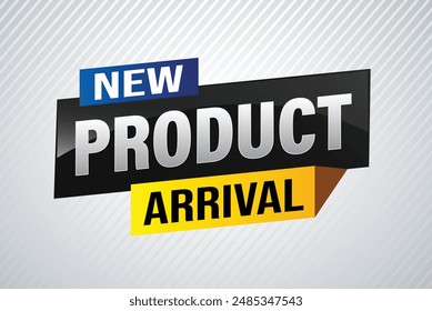 New product arrival tag icon logo sign symbol Banner design template for marketing. Special offer promotion retail. background banner modern graphic design for advertising store shop, online store

