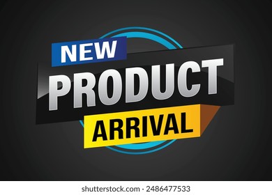 New product arrival tag icon logo sign symbol Banner design template for marketing. Special offer promotion retail. background banner modern graphic design for advertising store shop, online store

