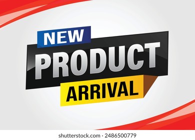 New product arrival tag icon logo sign symbol Banner design template for marketing. Special offer promotion retail. background banner modern graphic design for advertising store shop, online store

