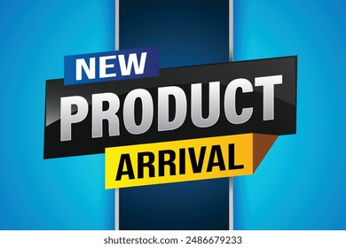 New product arrival tag icon logo sign symbol Banner design template for marketing. Special offer promotion retail. background banner modern graphic design for advertising store shop, online store

