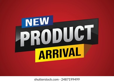 New product arrival tag icon logo sign symbol Banner design template for marketing. Special offer promotion retail. background banner modern graphic design for advertising store shop, online store

