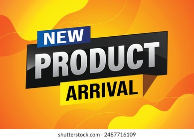 New product arrival tag icon logo sign symbol Banner design template for marketing. Special offer promotion retail. background banner modern graphic design for advertising store shop, online store

