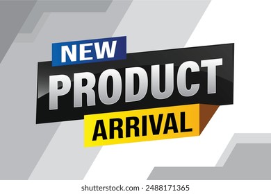 New product arrival tag icon logo sign symbol Banner design template for marketing. Special offer promotion retail. background banner modern graphic design for advertising store shop, online store

