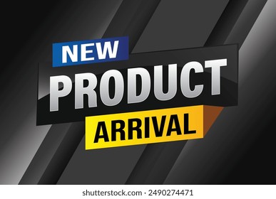 New product arrival tag icon logo sign symbol Banner design template for marketing. Special offer promotion retail. background banner modern graphic design for advertising store shop, online store

