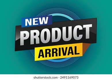 New product arrival tag icon logo sign symbol Banner design template for marketing. Special offer promotion retail. background banner modern graphic design for advertising store shop, online store

