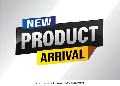 New product arrival tag icon logo sign symbol Banner design template for marketing. Special offer promotion retail. background banner modern graphic design for advertising store shop, online store

