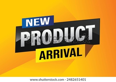 New product arrival tag icon logo sign symbol Banner design template for marketing. Special offer promotion retail. background banner modern graphic design for advertising store shop, online store

