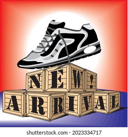 new product arrival vector illustration can be used to decorate marketplace banners, social media and web elements. new arrival vector design illustration editable for your requirement