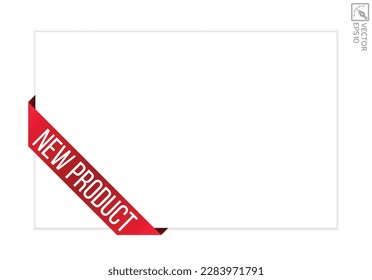 New product banner design. New product icon. Flat style vector illustration.