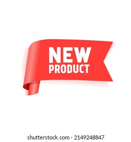 New product banner. Label badge. Modern vector.