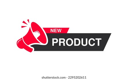 New product banner logo vector design. Suitable for business, promotion, technology, and advertising