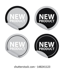 New product black and gray set. Vector 