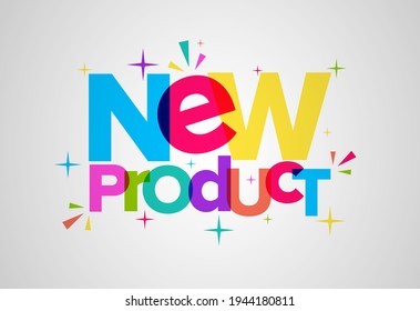 New Product Colorful Banner Background. Template Design