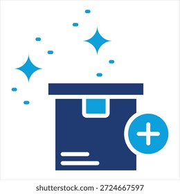 New Product Flat Blue Icon Collection