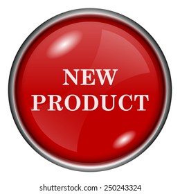 New product icon. Internet button on white background. 