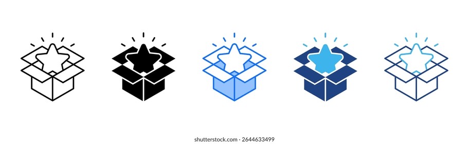 New Product icon set multiple style collection