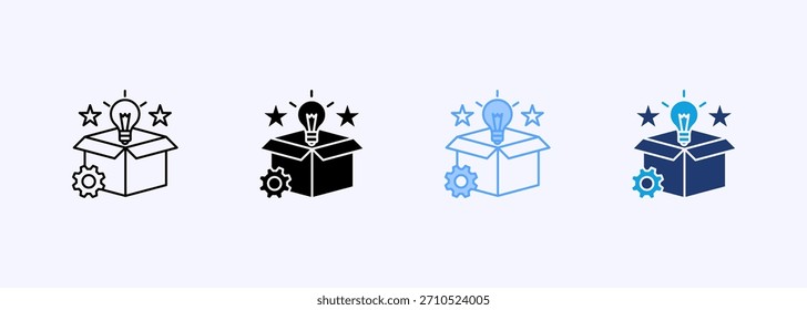 Nuevo Producto Icon Set Elemento de Colección de estilo múltiple para el diseño