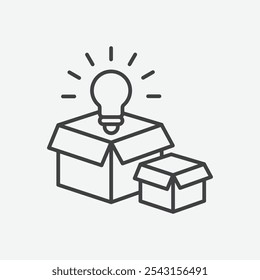 Nuevo conjunto de iconos de productos. Ilustración vectorial.