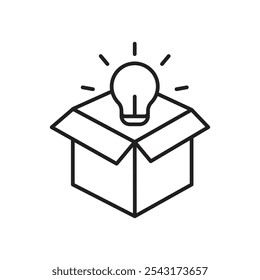 ícone Novo produto. ícone de vetor simples.