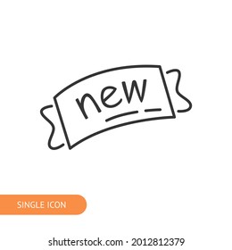 New product icon for web design, menu, app, poster, ads, postcard and magazine